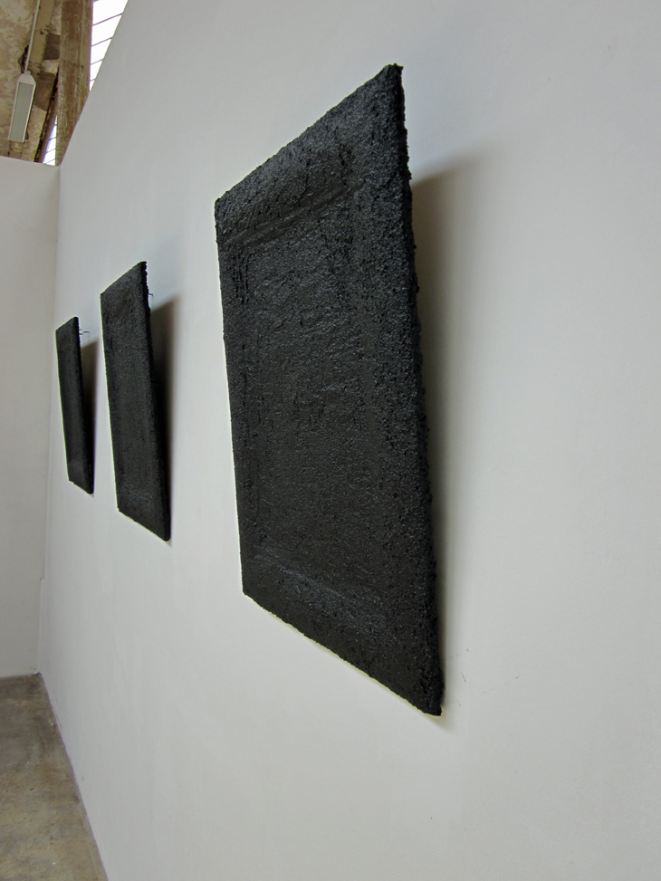 Christian Chrobok, Black Paintings, Exhibition view, Spinnerei,  Leipzig, 2014